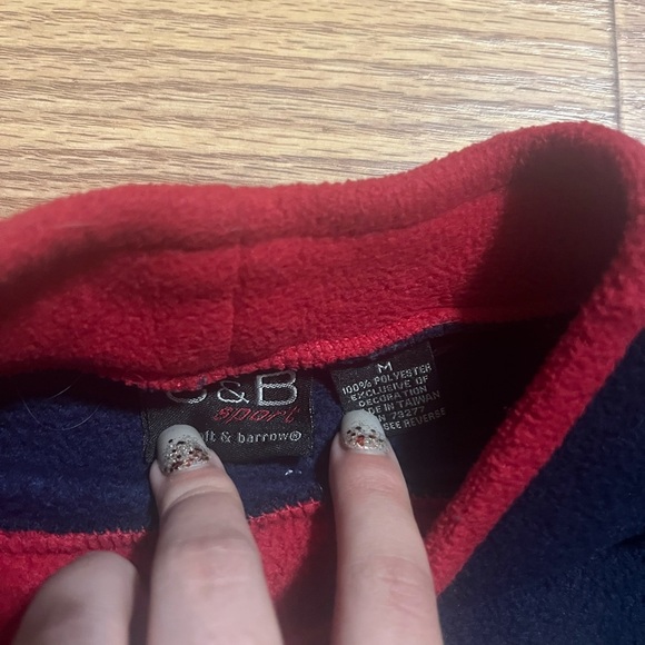 Vintage Snowman Fleece Sweatshirt Medium - Picture 3 of 4